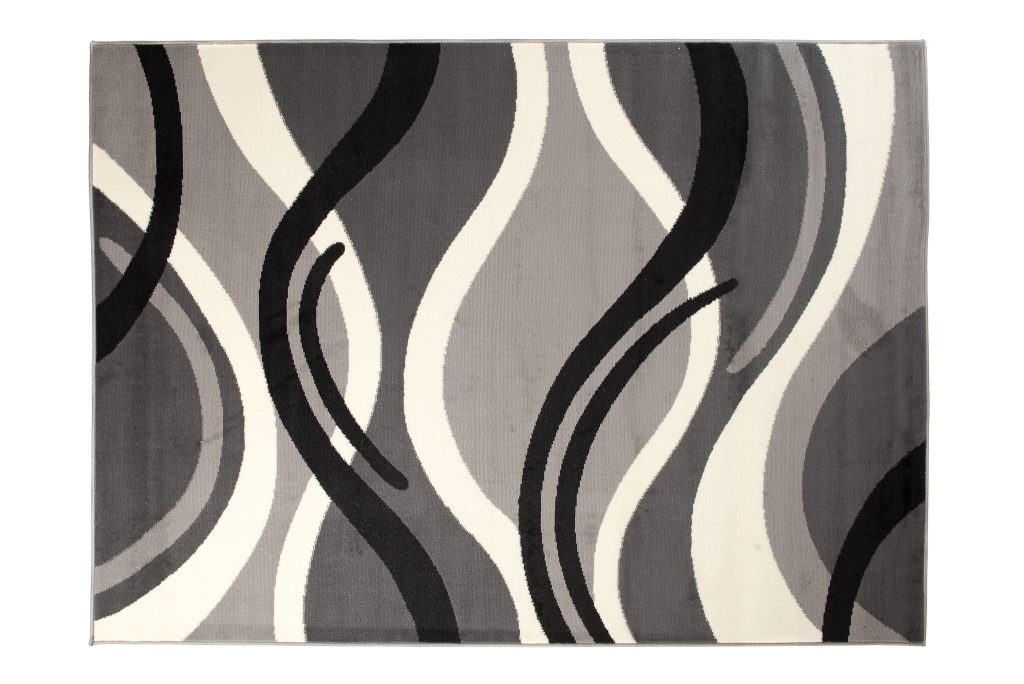 Alfombra Dream Gris Crema Geométrico Ondas