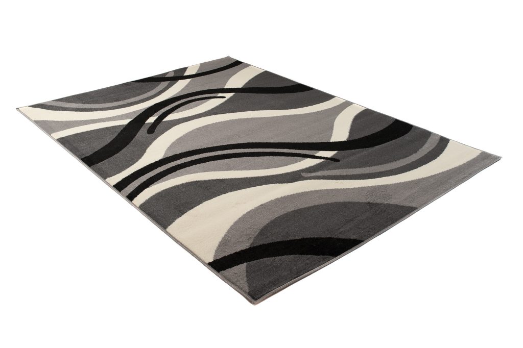 Alfombra Dream Gris Crema Geométrico Ondas