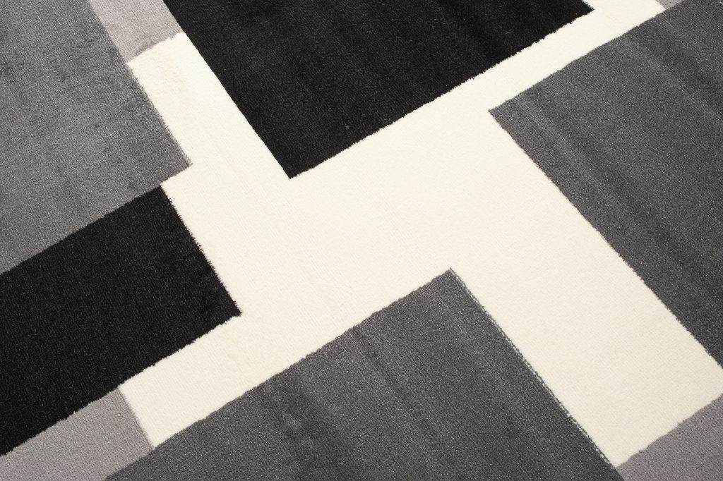Alfombra Dream Gris Oscuro Geométrico Cuadrados