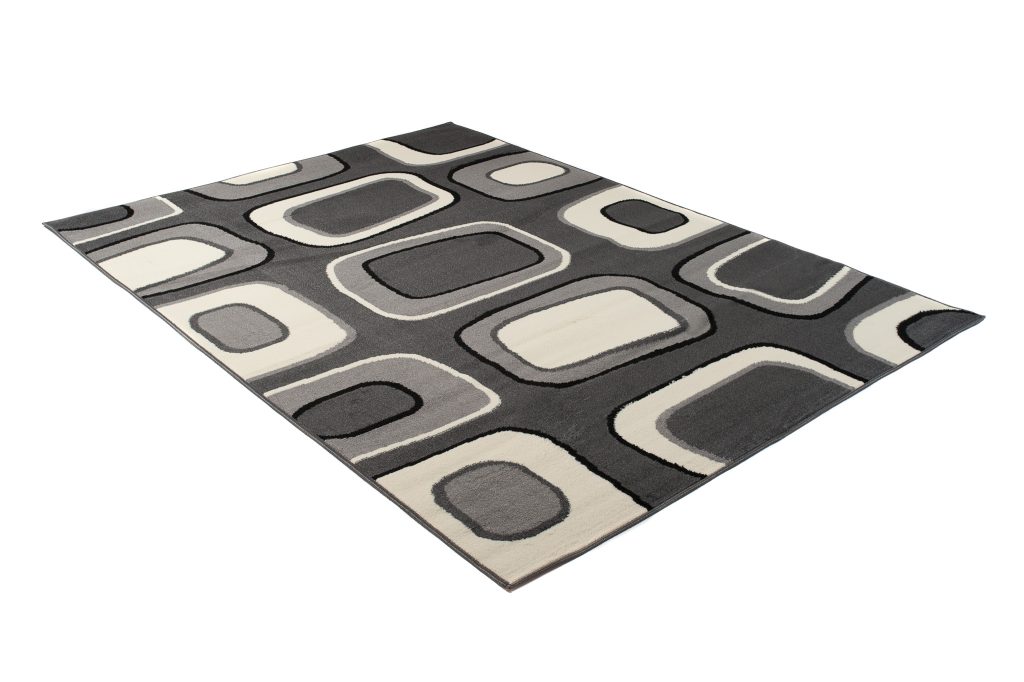 Alfombra Dream Gris Crema Geométrico Rectángulos