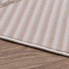 Alfombra Crystal Beige Marrón Zigzag Geométrico Efecto 3D