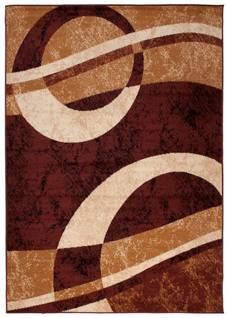 Alfombra Dream Geométrico Marrón Beige Círculos