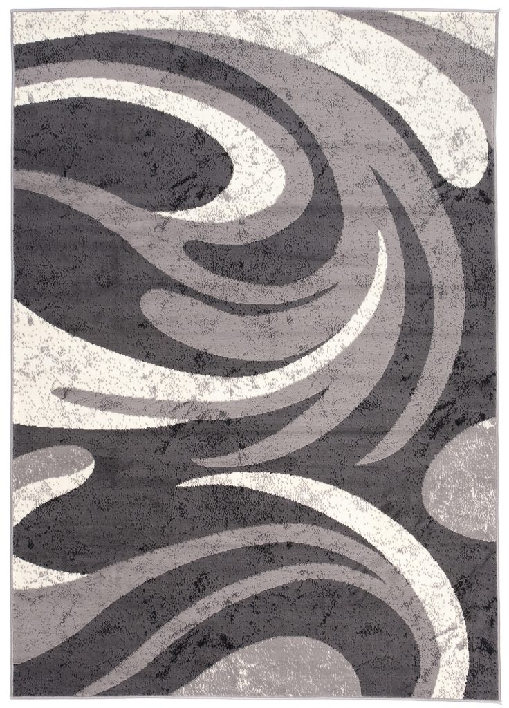Alfombra Dream Abstracto Gris Ondas Finas