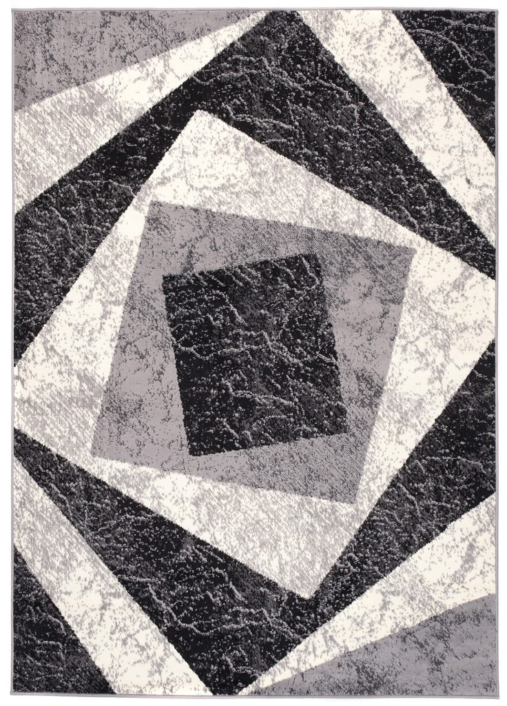 Alfombra Dream Geométrico Gris Cuadrados