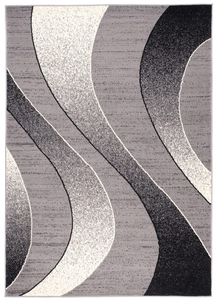 Alfombra Dream Moderno Gris Claro Ondas