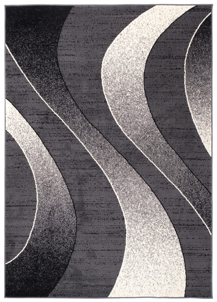 Alfombra Dream Moderno Gris Oscuro Ondas