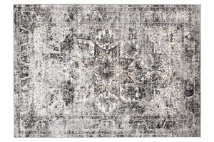 Alfombra Valley Gris Oscuro Vintage Rosetón