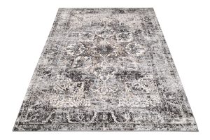 Alfombra Valley Gris Oscuro Vintage Rosetón