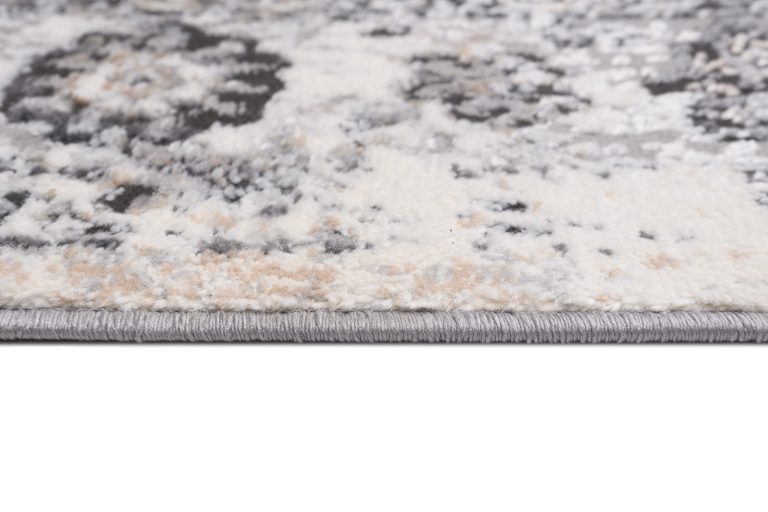 Alfombra Valley Antracita Vintage Rosetón