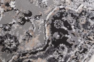 Alfombra Valley Antracita Vintage Rosetón