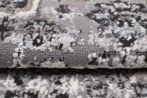 Alfombra Valley Antracita Vintage Rosetón