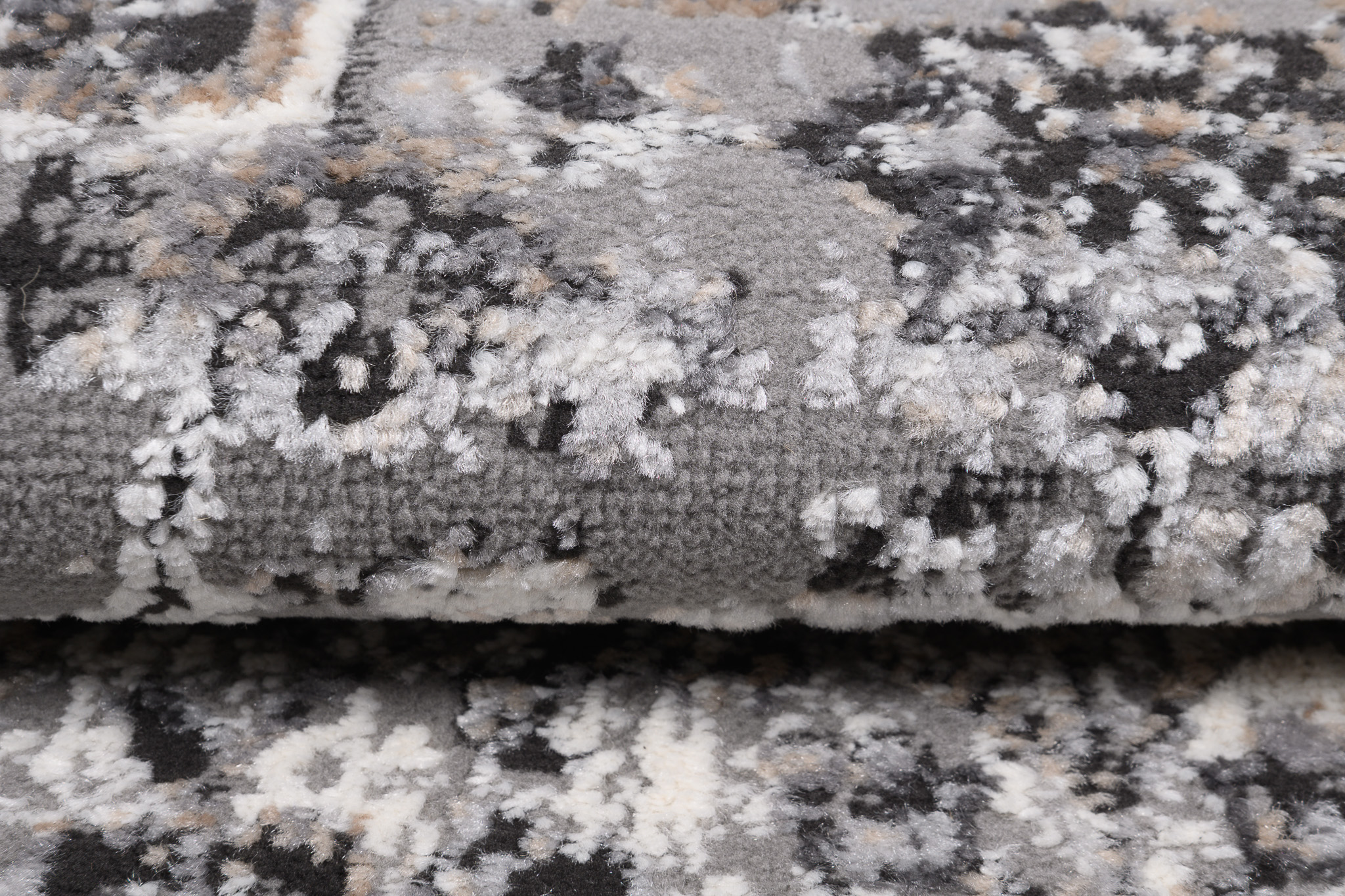 Alfombra Valley Antracita Vintage Rosetón