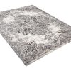 Alfombra Valley Gris Vintage Floral Rosetón