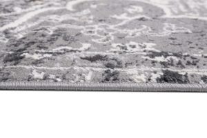 Alfombra Valley Gris Vintage Floral Rosetón