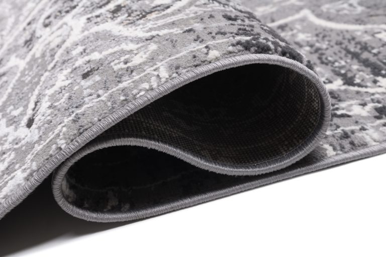 Alfombra Valley Gris Vintage Floral Rosetón