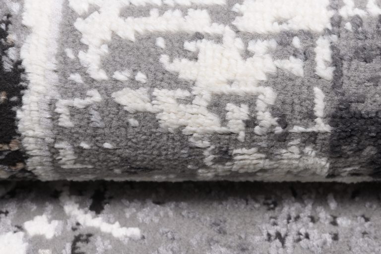 Alfombra Valley Gris Vintage Floral Rosetón