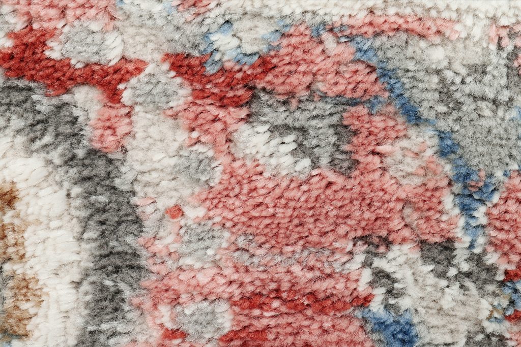 Alfombra Retro Cobre Gris Ornamental Vintage