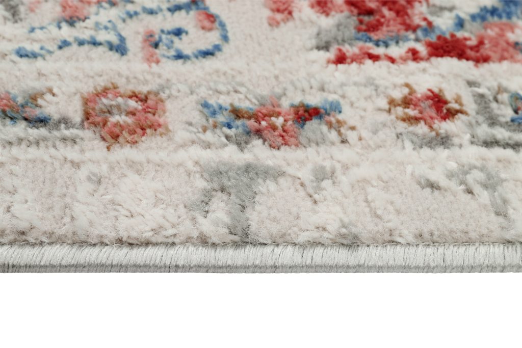 Alfombra Retro Cobre Gris Ornamental Vintage
