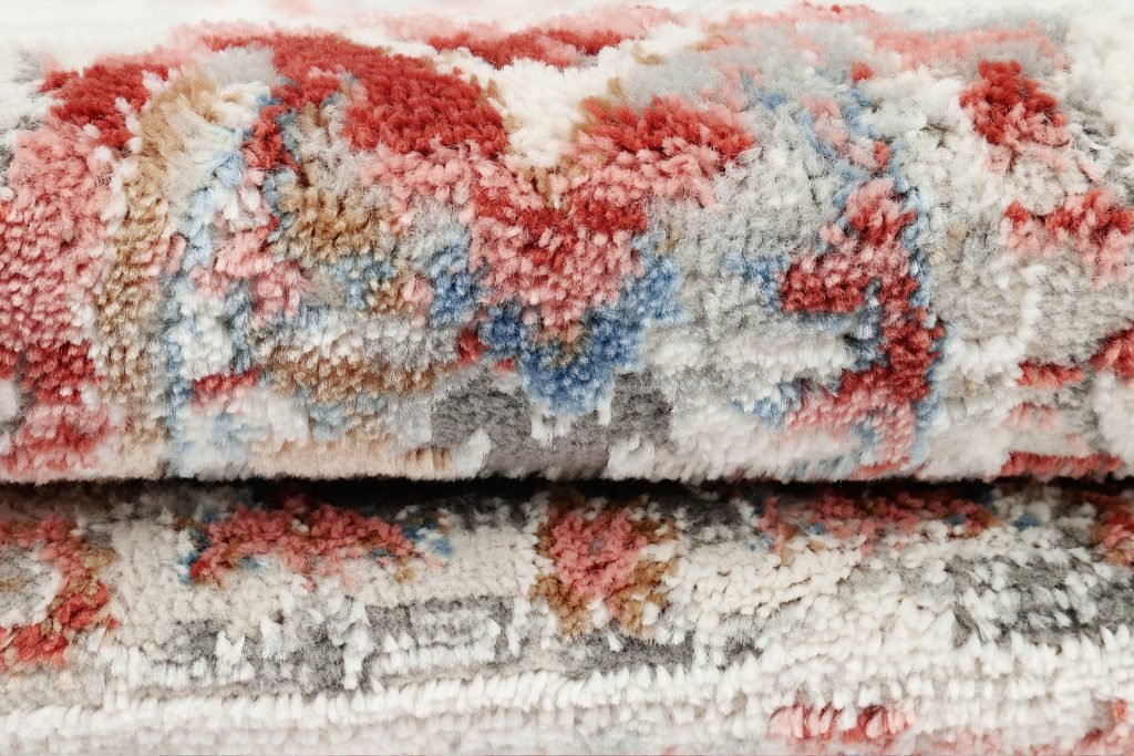 Alfombra Retro Cobre Gris Ornamental Vintage