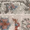 Alfombra Retro Cobre Gris Ornamental Vintage