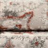 Alfombra Retro Cobre Gris Ornamental Vintage