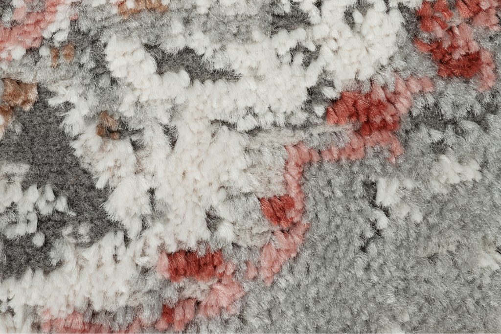 Alfombra Retro Cobre Gris Flor de Loto Vintage