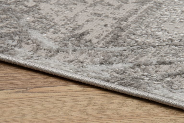 Alfombra Crystal Gris Claro Moteado Líneas Efecto 3D