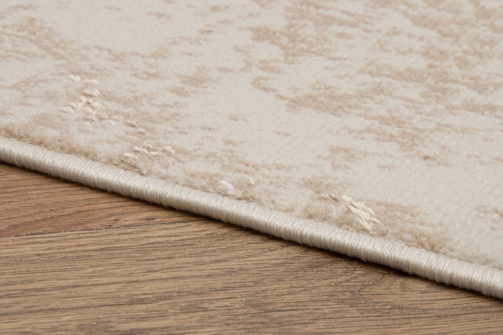 Alfombra Crystal Marrón Beige Mármol Efecto 3D