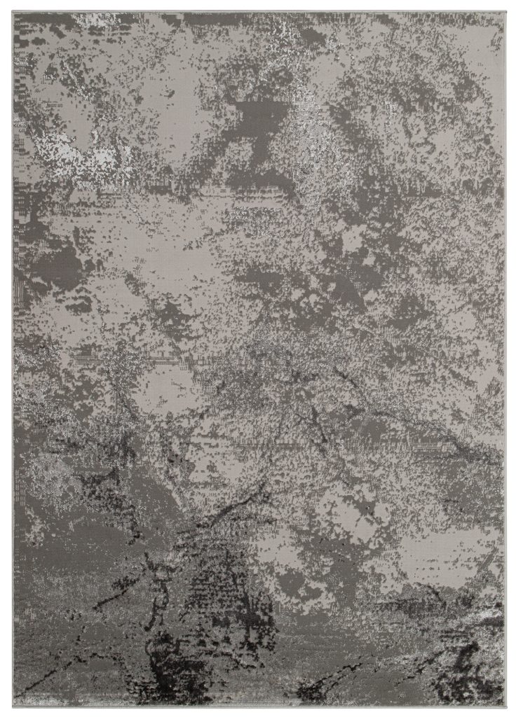 Alfombra Crystal Gris Claro Mármol Efecto 3D