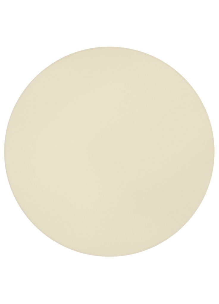 Alfombra Mono Redonda Interior Exterior Crema