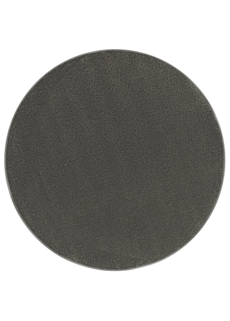 Alfombra Mono Redonda Interior Exterior Gris Oscuro