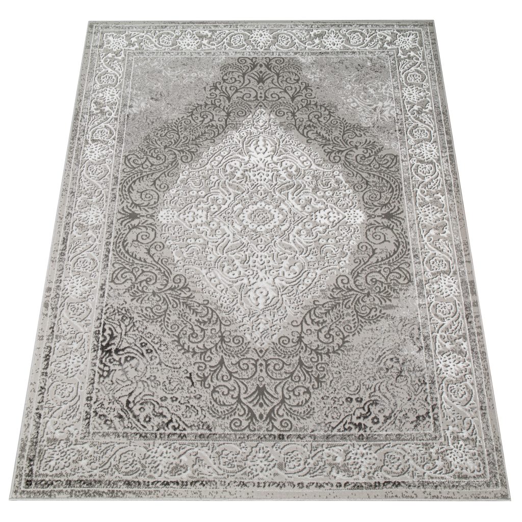 Alfombra Ares Gris Vintage Medallón