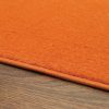 Alfombra Mono Redonda Interior Exterior Naranja