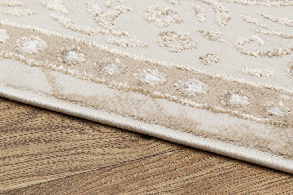 Alfombra Ares Marrón Beige Tradicional Rosetón