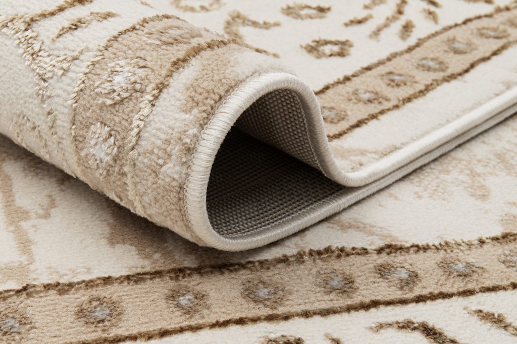 Alfombra Ares Marrón Beige Tradicional Rosetón