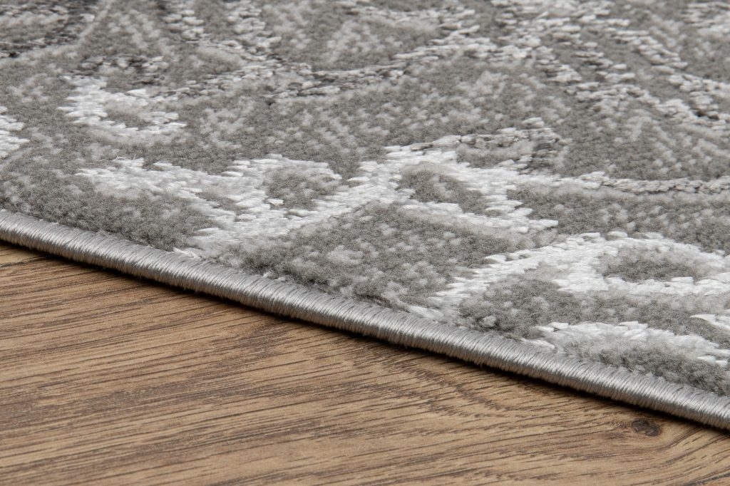 Alfombra Ares Gris Oscuro Ornamental Vintage