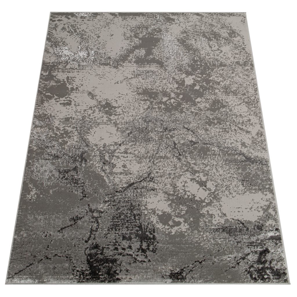 Alfombra Crystal Gris Claro Mármol Efecto 3D