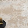 Alfombra Ares Beige Borde Abstracto