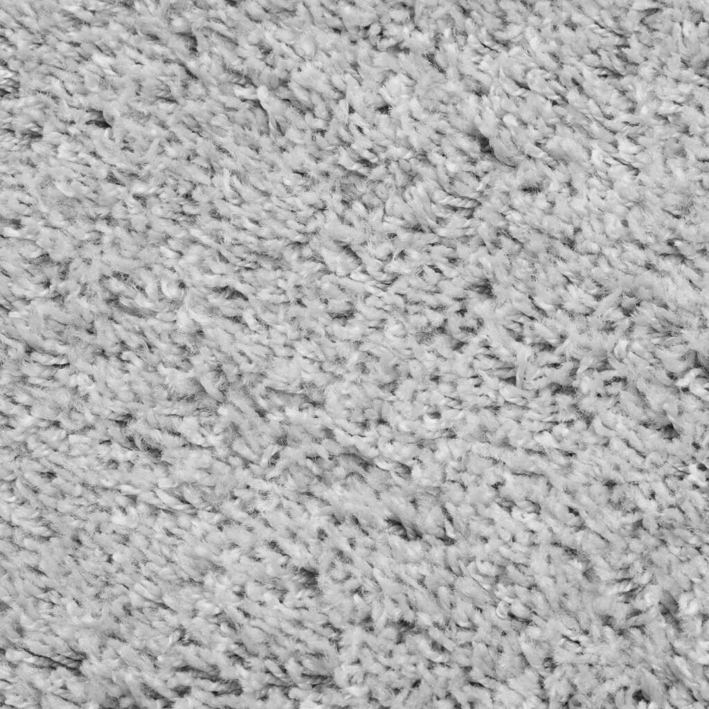 Alfombra Essence Shaggy Unicolor Gris Claro