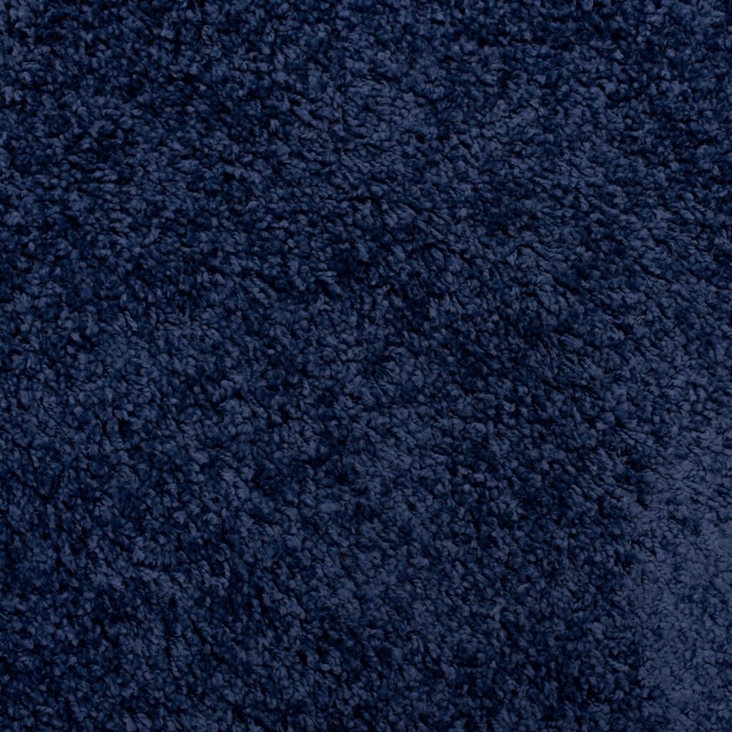 Alfombra Essence Shaggy Unicolor Azul Marino