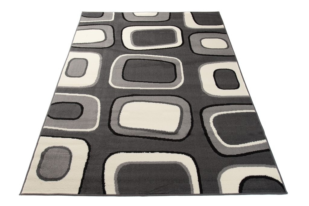 Alfombra Dream Gris Crema Geométrico Rectángulos
