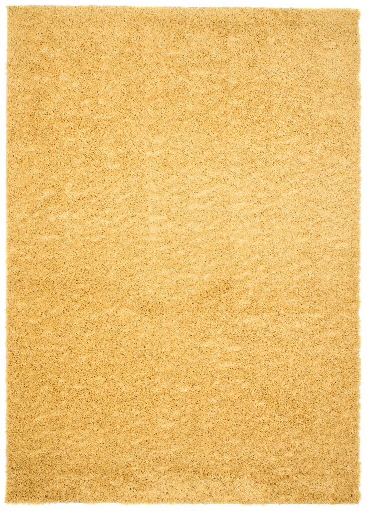 Alfombra Essence Shaggy Unicolor Mostaza