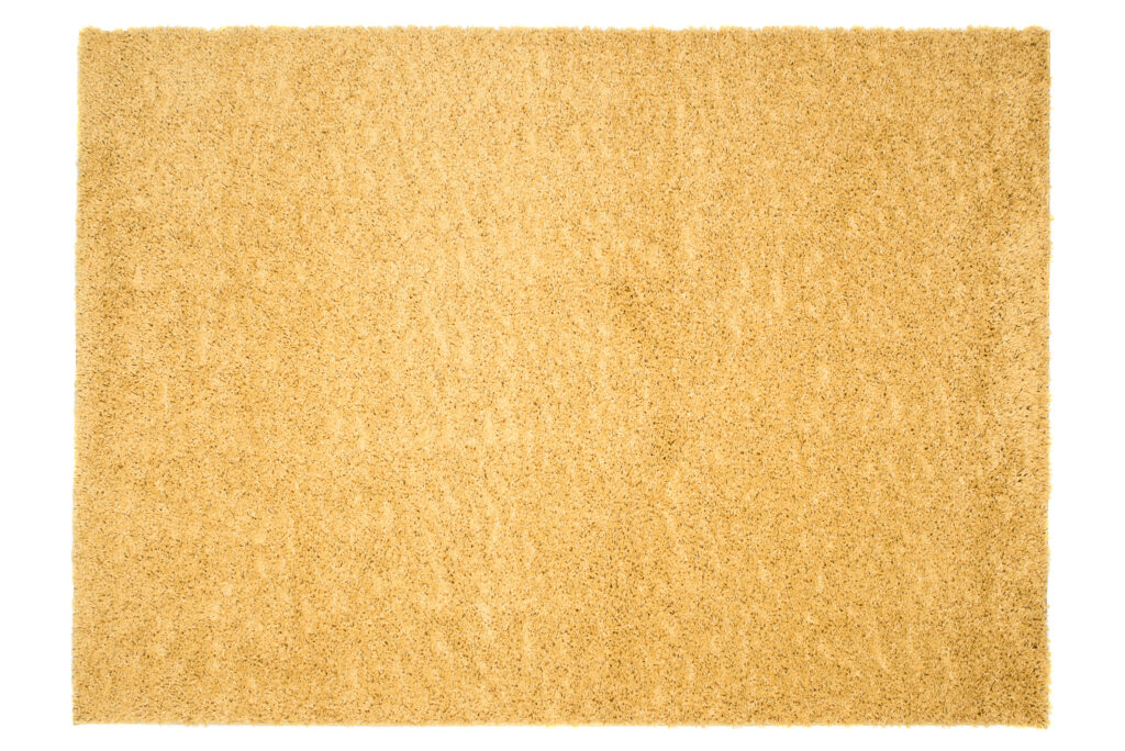 Alfombra Essence Shaggy Unicolor Mostaza