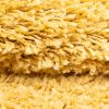 Alfombra Essence Shaggy Unicolor Mostaza