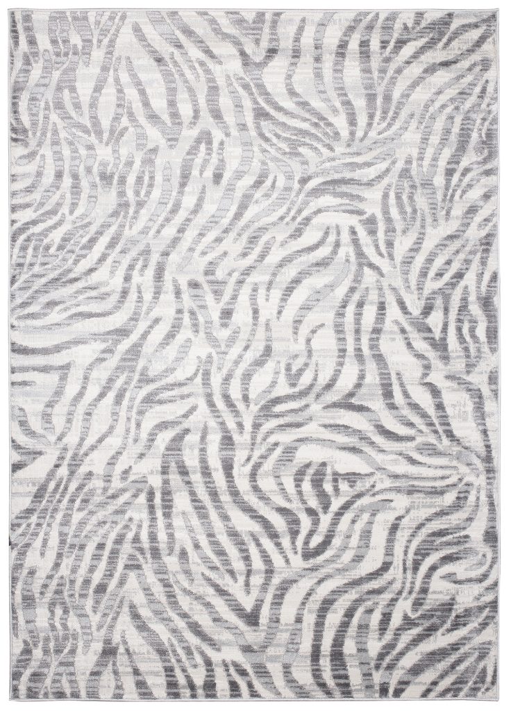Alfombra Valley Gris Abstracto Rayas Cebra