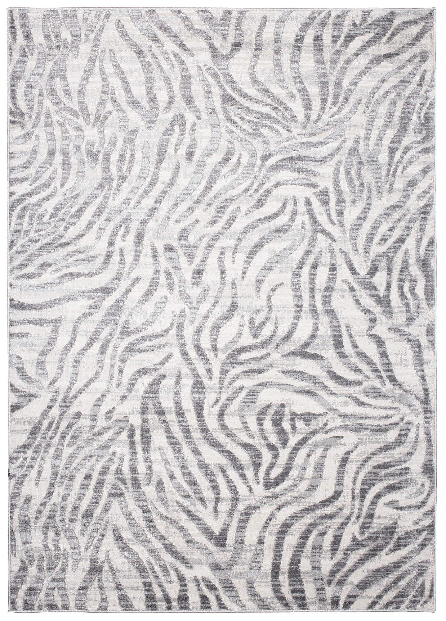 Alfombra Valley Gris Abstracto Rayas Cebra