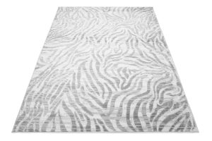 Alfombra Valley Gris Abstracto Rayas Cebra