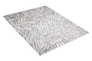 Alfombra Valley Gris Abstracto Rayas Cebra