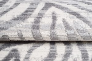 Alfombra Valley Gris Abstracto Rayas Cebra