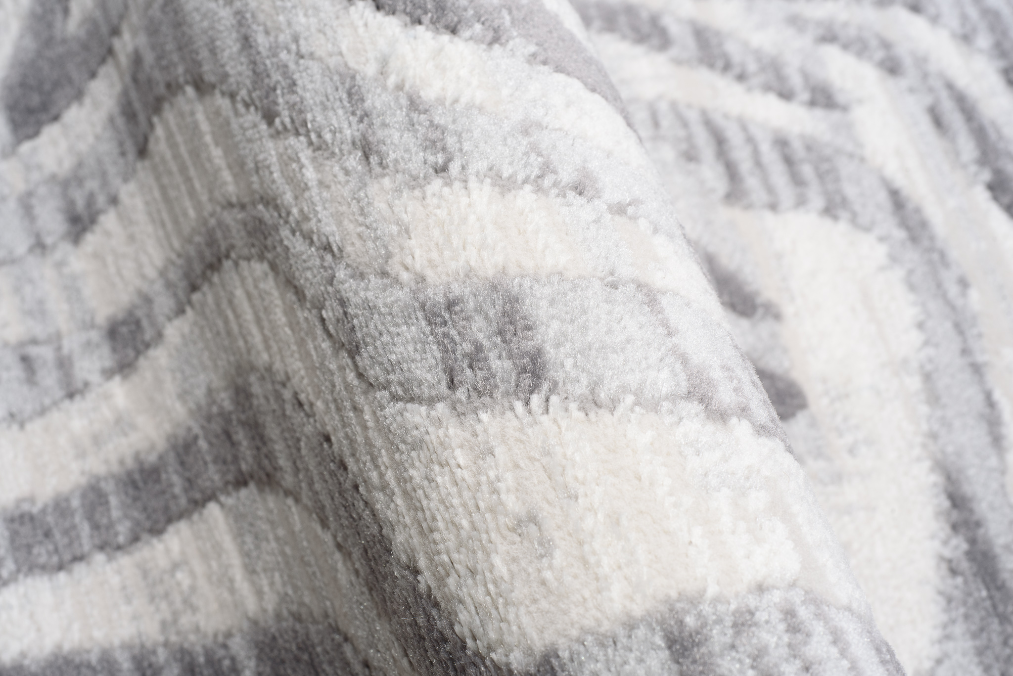 Alfombra Valley Gris Abstracto Rayas Cebra